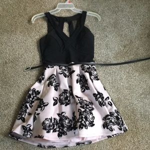 Crystal Doll Fitted Bodice and Flare Dress.